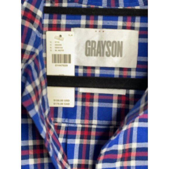 Anthropologie Grayson The Hero Button down Flannel Button Up Shirt Size L NWT - Picture 4 of 4